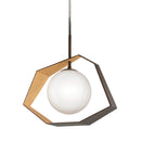 Troy Lighting - F5526 - One Light Chandelier - Origami - Bronze With Gold Leaf