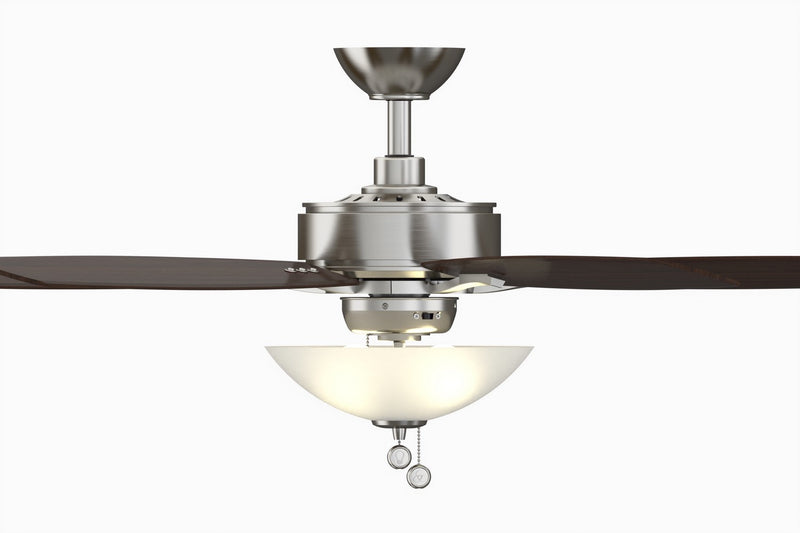 52"Ceiling Fan<br /><span style="color:#4AB0CE;">Entrega: 4-10 dias en USA</span><br /><span style="color:#4AB0CE;font-size:60%;">PREGUNTE POR ENTREGA EN PANAMA</span><br />Collection: Aire Deluxe<br />Finish: Brushed Nickel