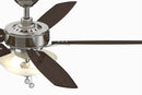 52"Ceiling Fan<br /><span style="color:#4AB0CE;">Entrega: 4-10 dias en USA</span><br /><span style="color:#4AB0CE;font-size:60%;">PREGUNTE POR ENTREGA EN PANAMA</span><br />Collection: Aire Deluxe<br />Finish: Brushed Nickel
