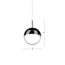 Kuzco Lighting - 402801BC-LED - LED Pendant - Pluto - Black Chrome