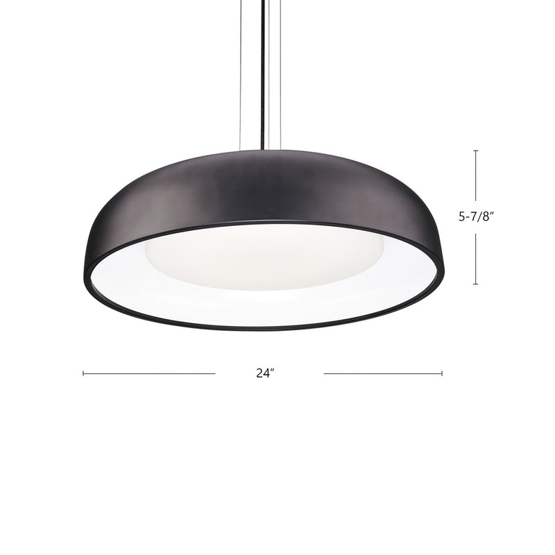 Kuzco Lighting - PD13124-BK - LED Pendant - Beacon - Black