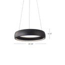 Kuzco Lighting - PD22723-BK - LED Pendant - Halo - Black