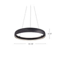 Kuzco Lighting - PD22735-BK - LED Pendant - Halo - Black