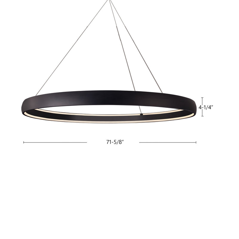 Kuzco Lighting - PD22772-BK - LED Pendant - Halo - Black