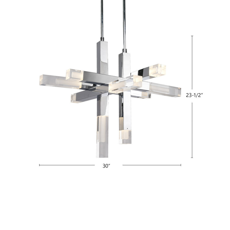 LED Pendant<br /><span style="color:#4AB0CE;">Entrega: 4-10 dias en USA</span><br /><span style="color:#4AB0CE;font-size:60%;">PREGUNTE POR ENTREGA EN PANAMA</span><br />Collection: Martelo<br />Finish: Chrome
