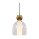 Lámpara Colgante Decoractiva Con Luz Led 3W Acabado Golden Black/ Metal Vidrio