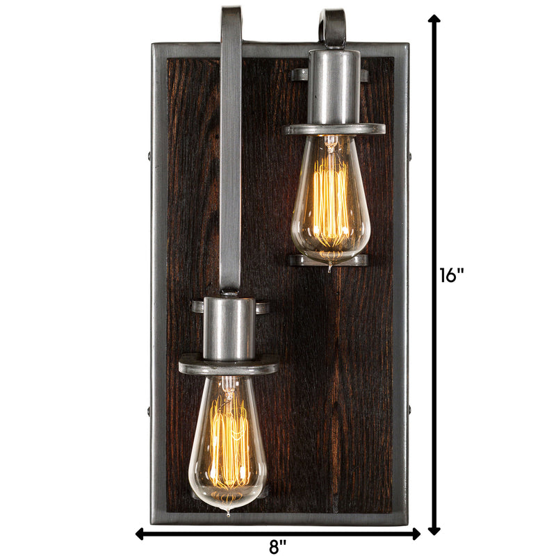 Two Light Wall Sconce<br /><span style="color: