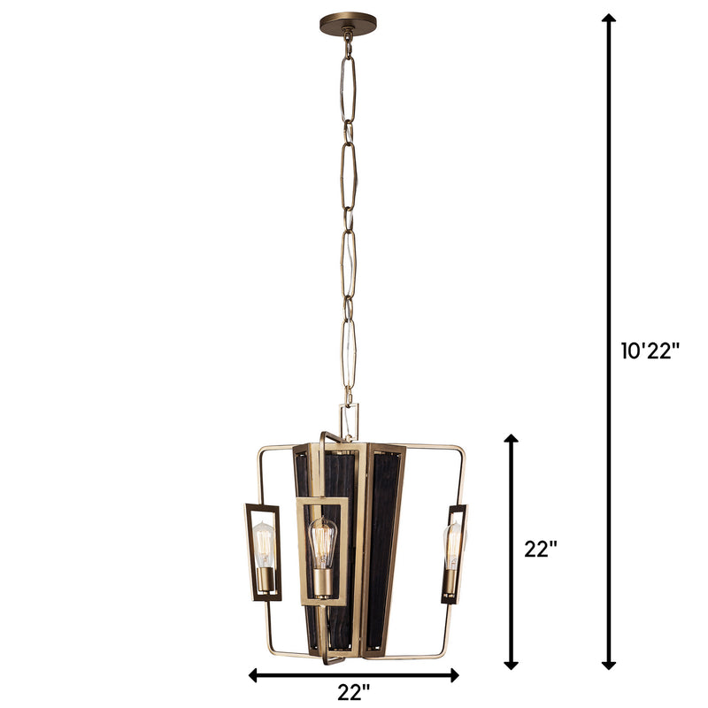 Three Light Chandelier<br /><span style="color:#4AB0CE;">Entrega: 4-10 dias en USA</span><br /><span style="color:#4AB0CE;font-size:60%;">PREGUNTE POR ENTREGA EN PANAMA</span><br />Collection: Madeira<br />Finish: Rustic Gold