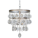 Varaluz - 296P03SICM - Three Light Chandelier - Charmed - Silver w/ Champagne Mist