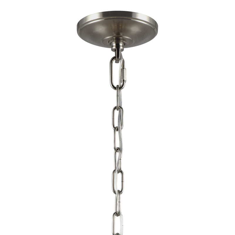 Three Light Pendant<br /><span style="color:#4AB0CE;">Entrega: 4-10 dias en USA</span><br /><span style="color:#4AB0CE;font-size:60%;">PREGUNTE POR ENTREGA EN PANAMA</span><br />Collection: Lawler<br />Finish: Satin Nickel