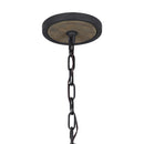 Six Light Pendant<br /><span style="color:#4AB0CE;">Entrega: 4-10 dias en USA</span><br /><span style="color:#4AB0CE;font-size:60%;">PREGUNTE POR ENTREGA EN PANAMA</span><br />Collection: Allier<br />Finish: Weathered Oak Wood / Antique Forged Iron