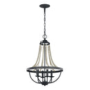 Four Light Chandelier<br /><span style="color:#4AB0CE;">Entrega: 2-3 semanas en USA</span><br /><span style="color:#4AB0CE;font-size:60%;">PREGUNTE POR ENTREGA EN PANAMA</span><br />Collection: Nori<br />Finish: Dark Weathered Zinc / Driftwood Grey