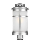 One Light Post Lantern<br /><span style="color:#4AB0CE;">Entrega: 4-10 dias en USA</span><br /><span style="color:#4AB0CE;font-size:60%;">PREGUNTE POR ENTREGA EN PANAMA</span><br />Collection: Newport<br />Finish: Painted Brushed Steel