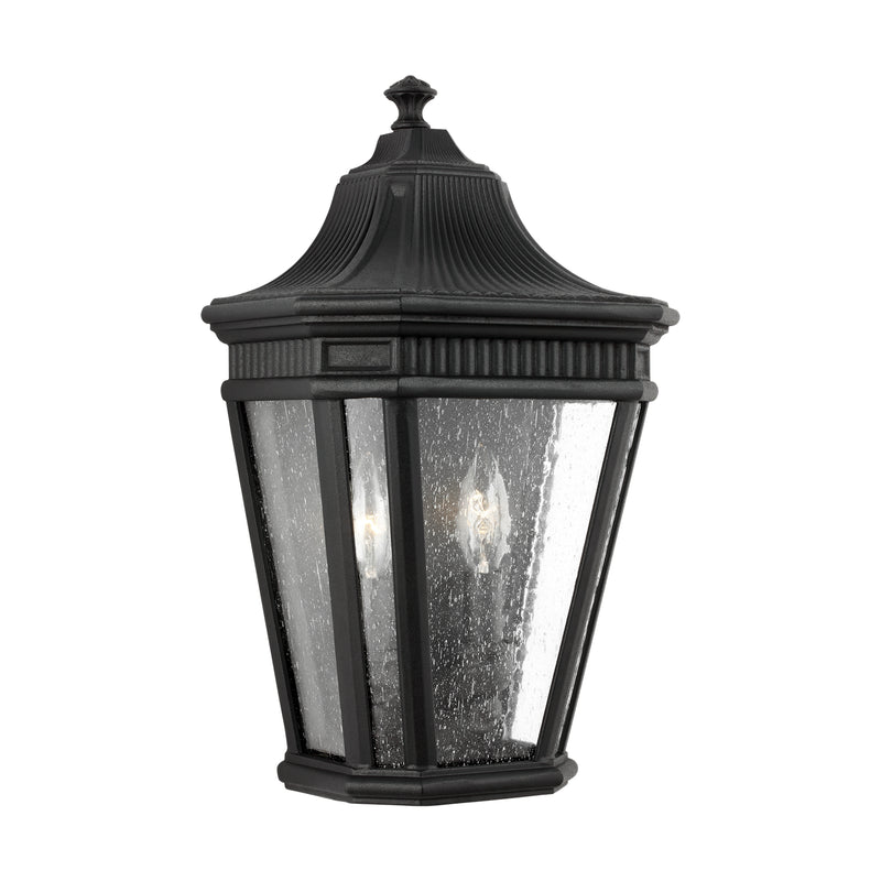 Generation Lighting. - OL5423BK - Two Light Outdoor Wall Lantern - Cotswold Lane - Black