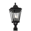 Three Light Outdoor Post Lantern<br /><span style="color:#4AB0CE;">Entrega: 4-10 dias en USA</span><br /><span style="color:#4AB0CE;font-size:60%;">PREGUNTE POR ENTREGA EN PANAMA</span><br />Collection: Cotswold Lane<br />Finish: Black