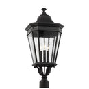 Three Light Outdoor Post Lantern<br /><span style="color:#4AB0CE;">Entrega: 4-10 dias en USA</span><br /><span style="color:#4AB0CE;font-size:60%;">PREGUNTE POR ENTREGA EN PANAMA</span><br />Collection: Cotswold Lane<br />Finish: Black
