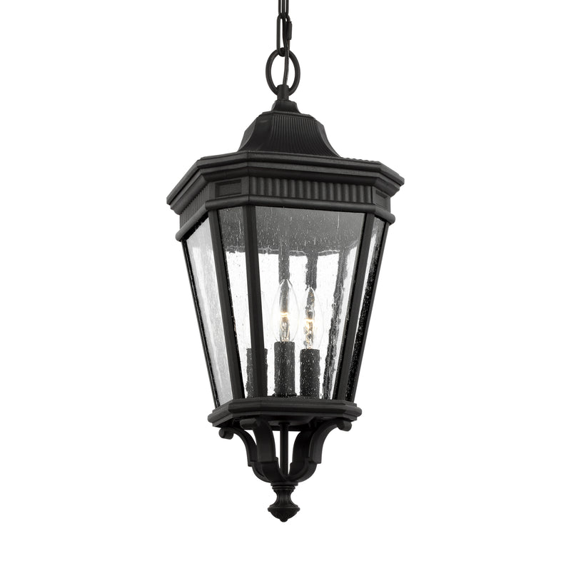 Three Light Hanging Lantern<br /><span style="color:#4AB0CE;">Entrega: 4-10 dias en USA</span><br /><span style="color:#4AB0CE;font-size:60%;">PREGUNTE POR ENTREGA EN PANAMA</span><br />Collection: Cotswold Lane<br />Finish: Black