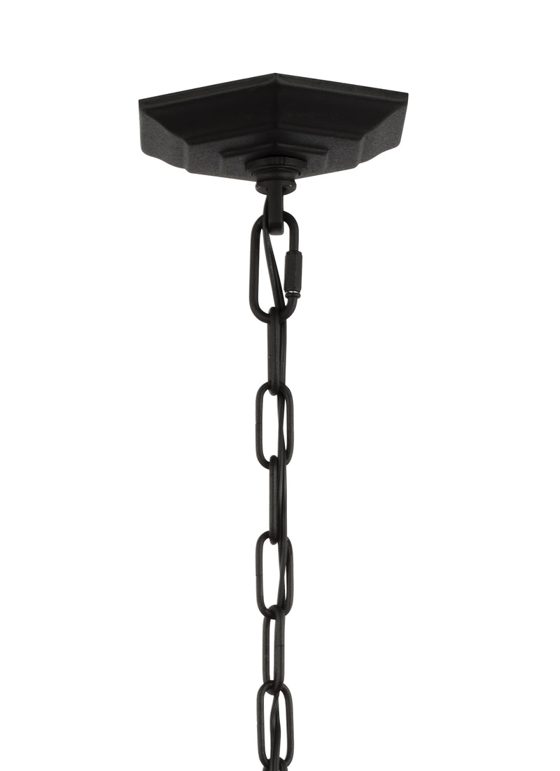 Generation Lighting - OL5431BK - Three Light Hanging Lantern - Cotswold Lane - Black