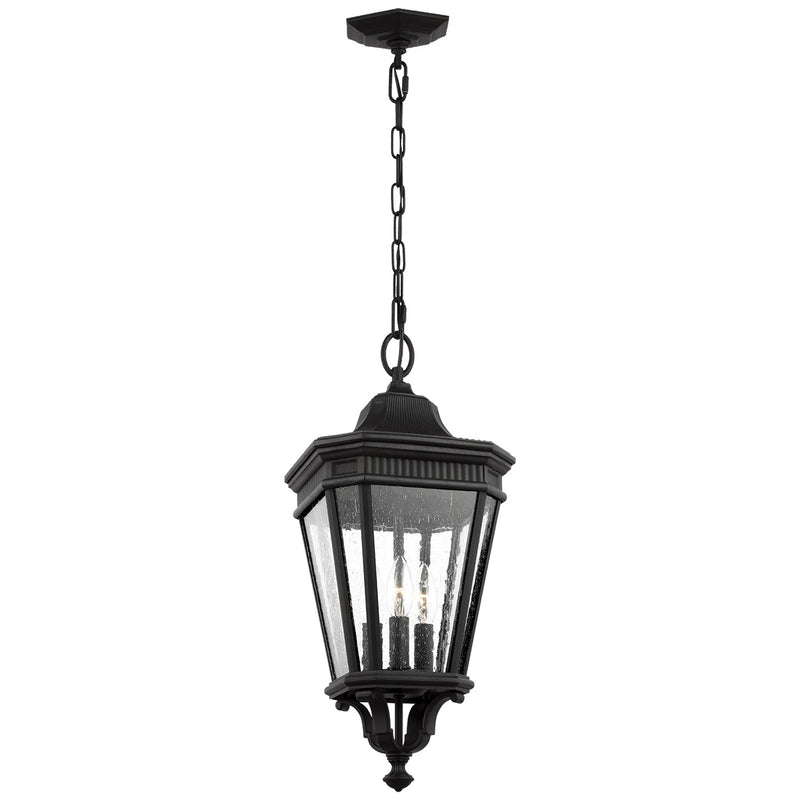 Three Light Hanging Lantern<br /><span style="color:#4AB0CE;">Entrega: 4-10 dias en USA</span><br /><span style="color:#4AB0CE;font-size:60%;">PREGUNTE POR ENTREGA EN PANAMA</span><br />Collection: Cotswold Lane<br />Finish: Black