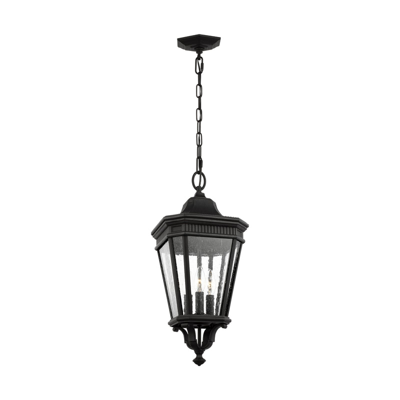 Three Light Hanging Lantern<br /><span style="color:#4AB0CE;">Entrega: 4-10 dias en USA</span><br /><span style="color:#4AB0CE;font-size:60%;">PREGUNTE POR ENTREGA EN PANAMA</span><br />Collection: Cotswold Lane<br />Finish: Black