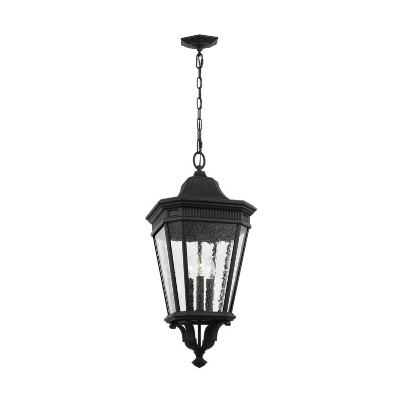 Three Light Hanging Lantern<br /><span style="color:#4AB0CE;">Entrega: 4-10 dias en USA</span><br /><span style="color:#4AB0CE;font-size:60%;">PREGUNTE POR ENTREGA EN PANAMA</span><br />Collection: Cotswold Lane<br />Finish: Black