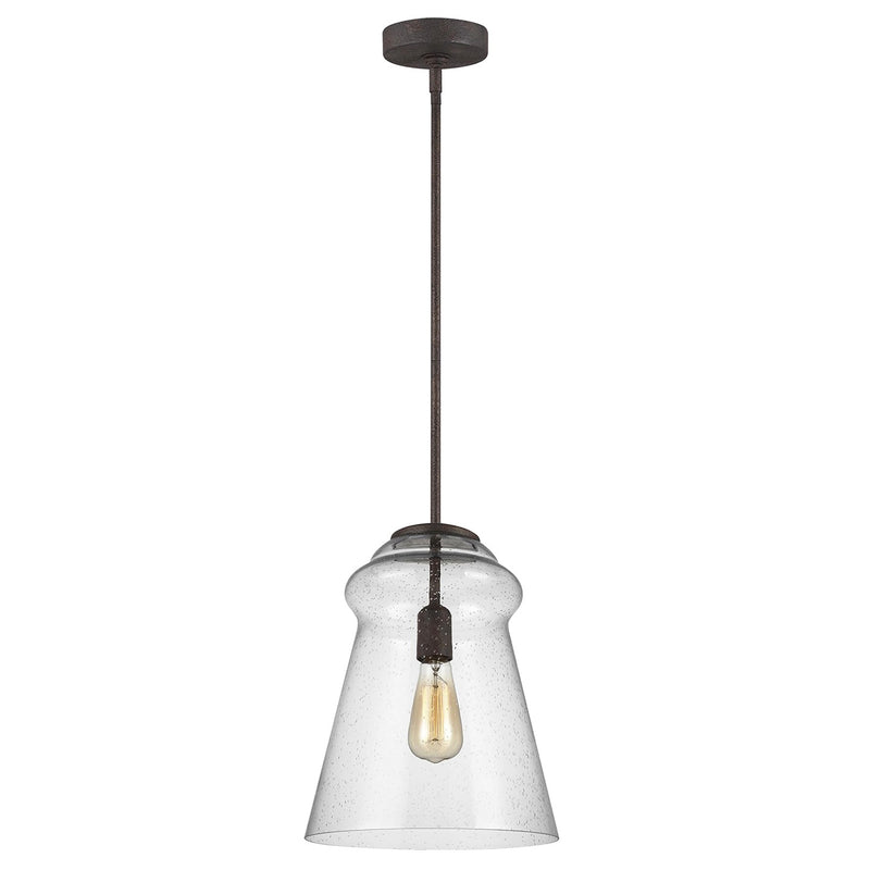 One Light Pendant<br /><span style="color:#4AB0CE;">Entrega: 4-10 dias en USA</span><br /><span style="color:#4AB0CE;font-size:60%;">PREGUNTE POR ENTREGA EN PANAMA</span><br />Collection: Loras<br />Finish: Dark Weathered Iron