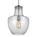 One Light Pendant<br /><span style="color:#4AB0CE;">Entrega: 4-10 dias en USA</span><br /><span style="color:#4AB0CE;font-size:60%;">PREGUNTE POR ENTREGA EN PANAMA</span><br />Collection: Baylor<br />Finish: Satin Nickel
