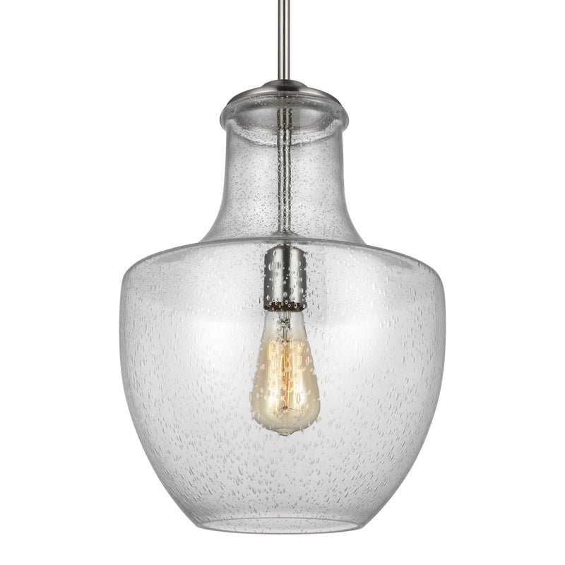 One Light Pendant<br /><span style="color:#4AB0CE;">Entrega: 4-10 dias en USA</span><br /><span style="color:#4AB0CE;font-size:60%;">PREGUNTE POR ENTREGA EN PANAMA</span><br />Collection: Baylor<br />Finish: Satin Nickel