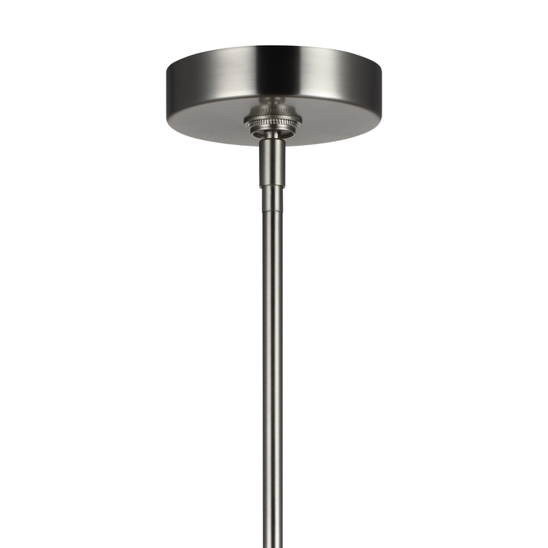 One Light Pendant<br /><span style="color:#4AB0CE;">Entrega: 4-10 dias en USA</span><br /><span style="color:#4AB0CE;font-size:60%;">PREGUNTE POR ENTREGA EN PANAMA</span><br />Collection: Baylor<br />Finish: Satin Nickel