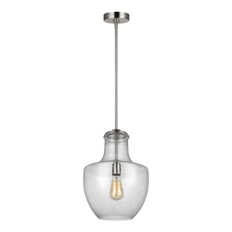 One Light Pendant<br /><span style="color:#4AB0CE;">Entrega: 4-10 dias en USA</span><br /><span style="color:#4AB0CE;font-size:60%;">PREGUNTE POR ENTREGA EN PANAMA</span><br />Collection: Baylor<br />Finish: Satin Nickel