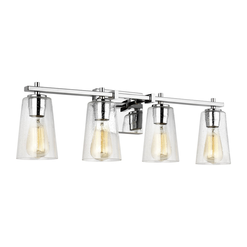 Four Light Vanity<br /><span style="color:#4AB0CE;">Entrega: 4-10 dias en USA</span><br /><span style="color:#4AB0CE;font-size:60%;">PREGUNTE POR ENTREGA EN PANAMA</span><br />Collection: Mercer<br />Finish: Chrome
