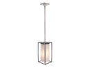 Avenue Lighting - HF9001-SLV - One Light Pendant - Soho - Polished Nickel Silver / Moon Rock Gem Nuggets