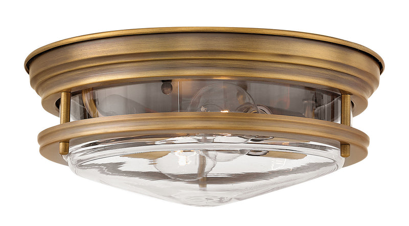 Hinkley - 3302BR-CL - LED Flush Mount - Hadley - Brushed Bronze