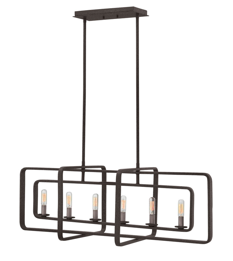 Hinkley - 4815DZ - LED Linear Chandelier - Quentin - Aged Zinc