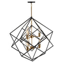 Six Light Chandelier<br /><span style="color:#4AB0CE;">Entrega: 4-10 dias en USA</span><br /><span style="color:#4AB0CE;font-size:60%;">PREGUNTE POR ENTREGA EN PANAMA</span><br />Collection: Artistry<br />Finish: Matte Black & Harvest Brass