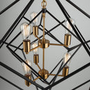 Six Light Chandelier<br /><span style="color:#4AB0CE;">Entrega: 4-10 dias en USA</span><br /><span style="color:#4AB0CE;font-size:60%;">PREGUNTE POR ENTREGA EN PANAMA</span><br />Collection: Artistry<br />Finish: Matte Black & Harvest Brass