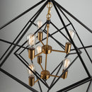 Six Light Chandelier<br /><span style="color:#4AB0CE;">Entrega: 4-10 dias en USA</span><br /><span style="color:#4AB0CE;font-size:60%;">PREGUNTE POR ENTREGA EN PANAMA</span><br />Collection: Artistry<br />Finish: Matte Black & Harvest Brass