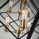 Six Light Chandelier<br /><span style="color:#4AB0CE;">Entrega: 4-10 dias en USA</span><br /><span style="color:#4AB0CE;font-size:60%;">PREGUNTE POR ENTREGA EN PANAMA</span><br />Collection: Artistry<br />Finish: Matte Black & Harvest Brass