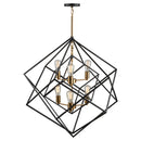 Six Light Chandelier<br /><span style="color:#4AB0CE;">Entrega: 4-10 dias en USA</span><br /><span style="color:#4AB0CE;font-size:60%;">PREGUNTE POR ENTREGA EN PANAMA</span><br />Collection: Artistry<br />Finish: Matte Black & Harvest Brass