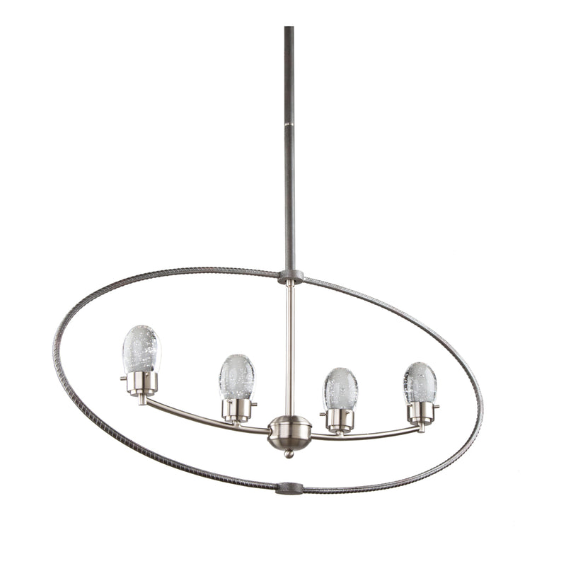 Artcraft Canada - AC7454 - LED Chandelier - Kingsford - Slate & brushed nickel