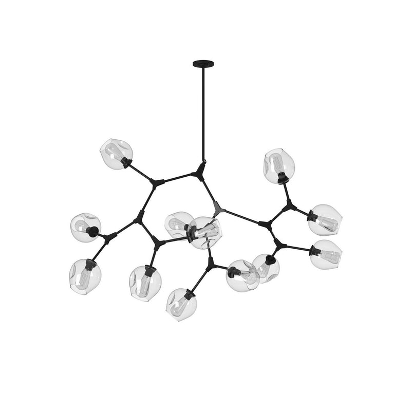 12 Light Chandelier<br /><span style="color:#4AB0CE;">Entrega: 4-10 dias en USA</span><br /><span style="color:#4AB0CE;font-size:60%;">PREGUNTE POR ENTREGA EN PANAMA</span><br />Collection: Organic<br />Finish: Black