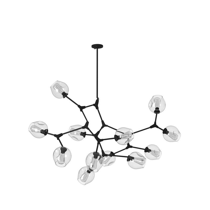 Artcraft Canada - JA14022BK - 12 Light Chandelier - Organic - Black