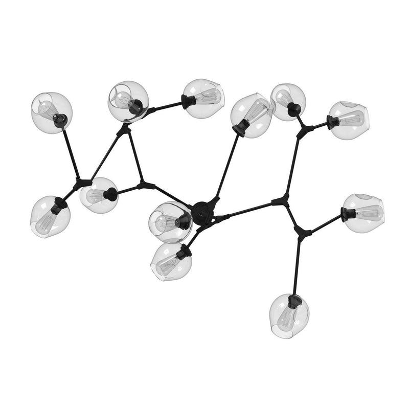 12 Light Chandelier<br /><span style="color:#4AB0CE;">Entrega: 4-10 dias en USA</span><br /><span style="color:#4AB0CE;font-size:60%;">PREGUNTE POR ENTREGA EN PANAMA</span><br />Collection: Organic<br />Finish: Black