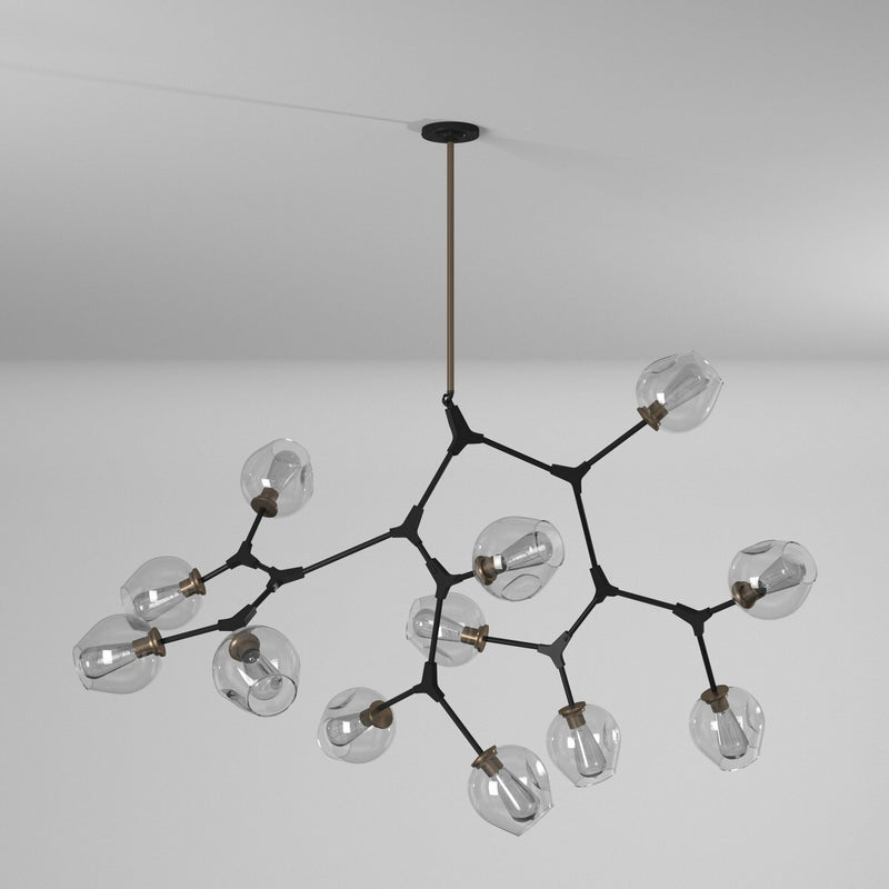 12 Light Chandelier<br /><span style="color:#4AB0CE;">Entrega: 4-10 dias en USA</span><br /><span style="color:#4AB0CE;font-size:60%;">PREGUNTE POR ENTREGA EN PANAMA</span><br />Collection: Organic<br />Finish: Vintage Brass