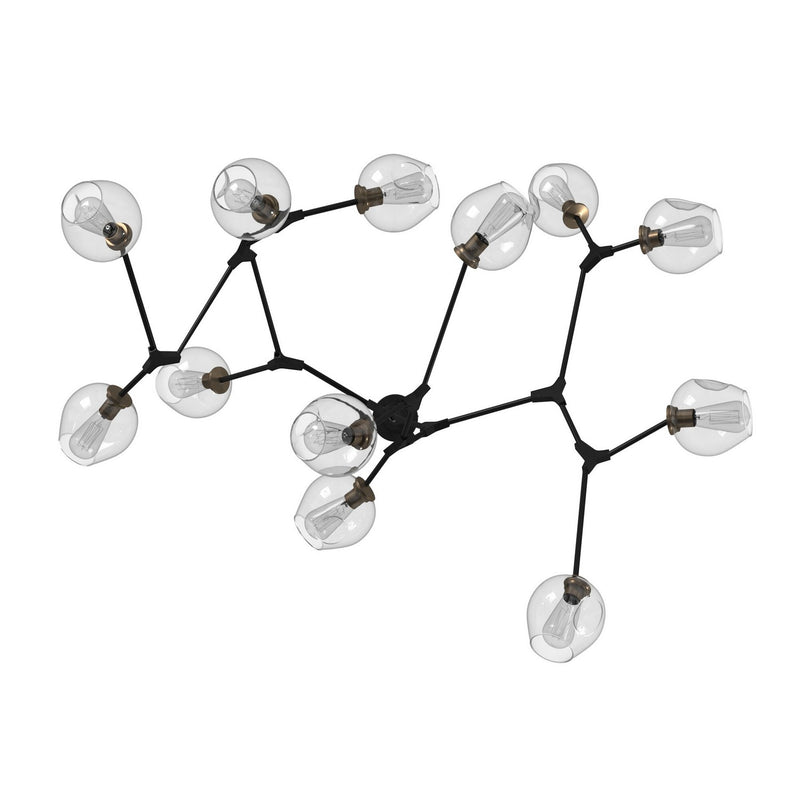 12 Light Chandelier<br /><span style="color:#4AB0CE;">Entrega: 4-10 dias en USA</span><br /><span style="color:#4AB0CE;font-size:60%;">PREGUNTE POR ENTREGA EN PANAMA</span><br />Collection: Organic<br />Finish: Vintage Brass