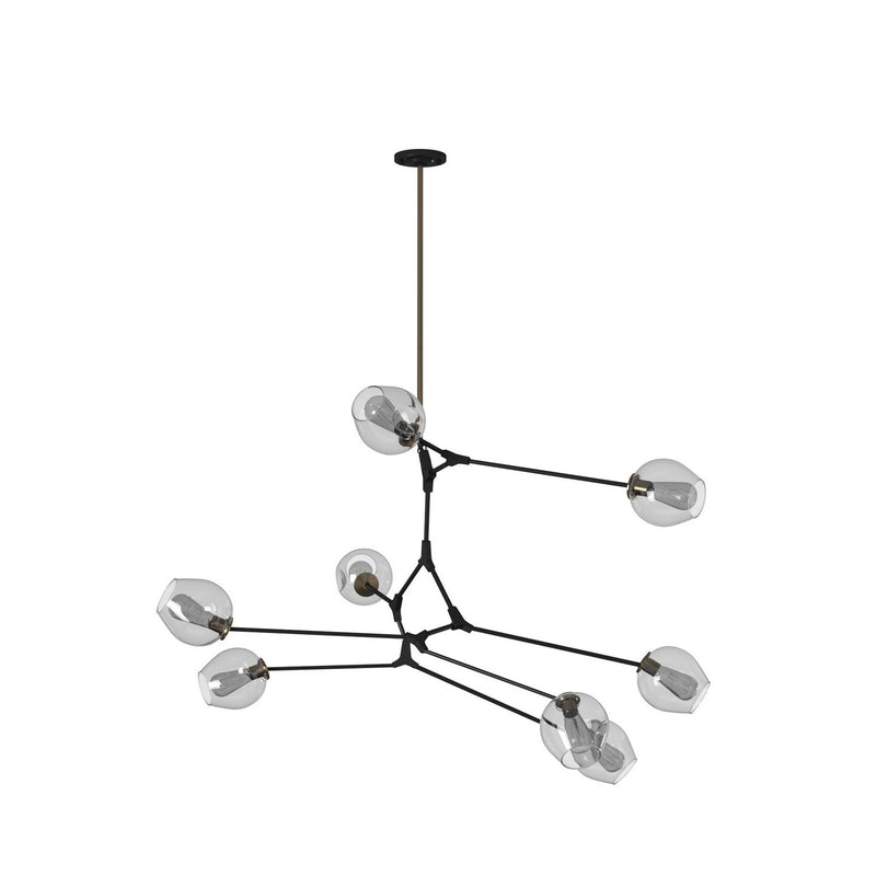 Artcraft Canada - JA14028VB - Eight Light Chandelier - Organic - Vintage Brass