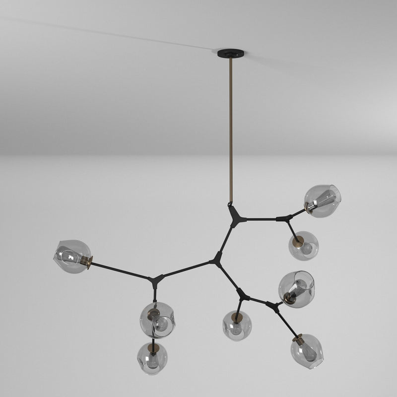 Eight Light Chandelier<br /><span style="color:#4AB0CE;">Entrega: 4-10 dias en USA</span><br /><span style="color:#4AB0CE;font-size:60%;">PREGUNTE POR ENTREGA EN PANAMA</span><br />Collection: Organic<br />Finish: Vintage Brass