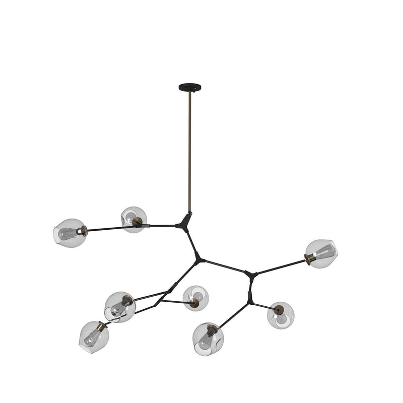 Eight Light Chandelier<br /><span style="color:#4AB0CE;">Entrega: 4-10 dias en USA</span><br /><span style="color:#4AB0CE;font-size:60%;">PREGUNTE POR ENTREGA EN PANAMA</span><br />Collection: Organic<br />Finish: Vintage Brass