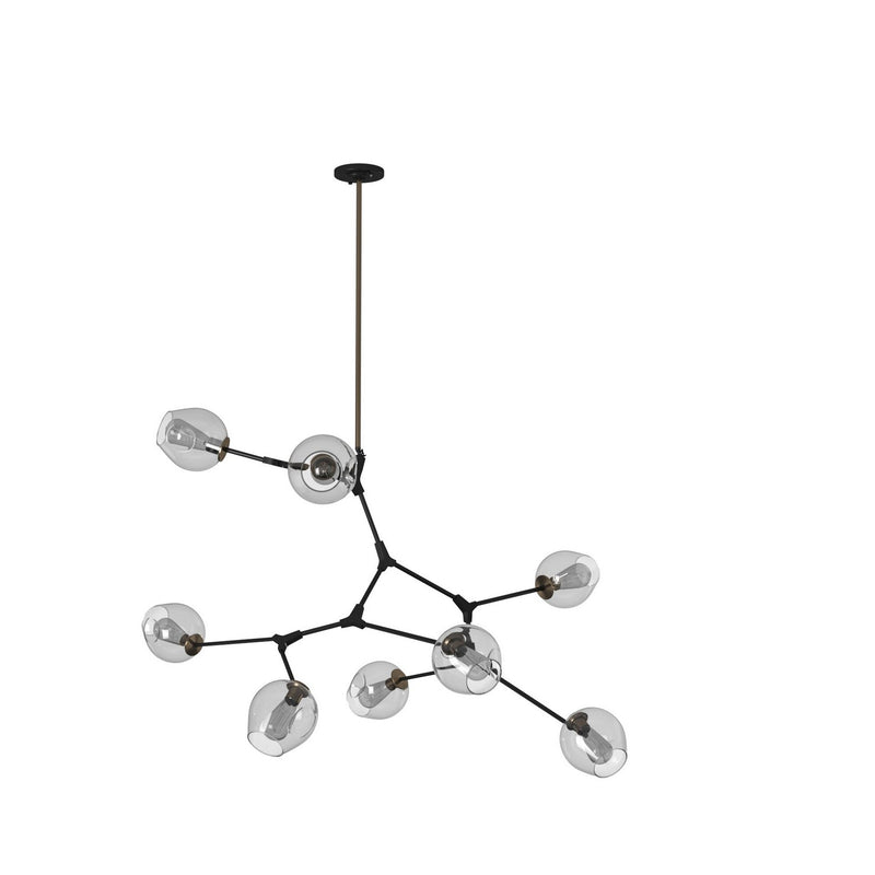Eight Light Chandelier<br /><span style="color:#4AB0CE;">Entrega: 4-10 dias en USA</span><br /><span style="color:#4AB0CE;font-size:60%;">PREGUNTE POR ENTREGA EN PANAMA</span><br />Collection: Organic<br />Finish: Vintage Brass
