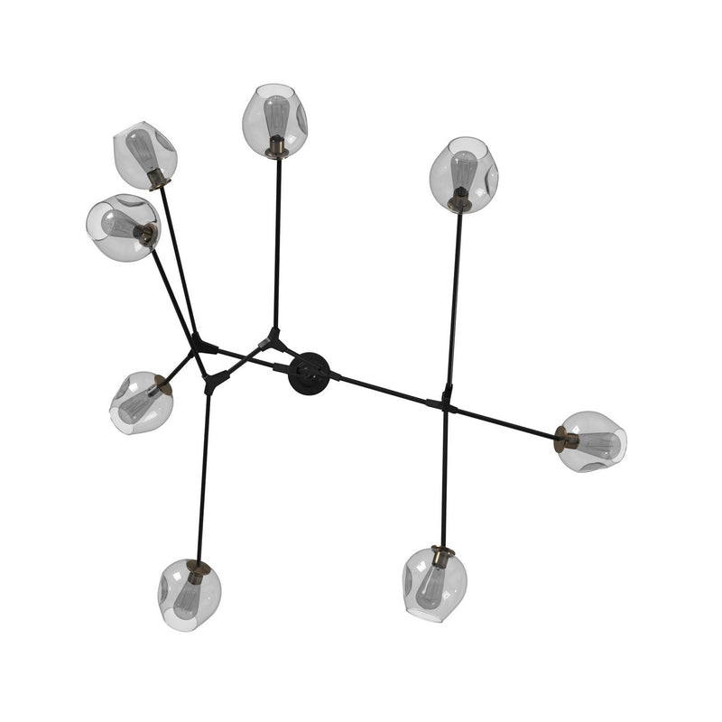 Eight Light Chandelier<br /><span style="color:#4AB0CE;">Entrega: 4-10 dias en USA</span><br /><span style="color:#4AB0CE;font-size:60%;">PREGUNTE POR ENTREGA EN PANAMA</span><br />Collection: Organic<br />Finish: Vintage Brass